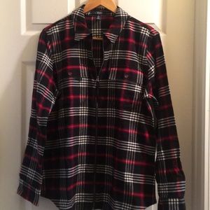 NWT Chaps plaid zip jacket